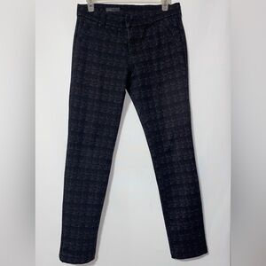 Women’s Kut from the Kloth size 27 black plaid pants trousers